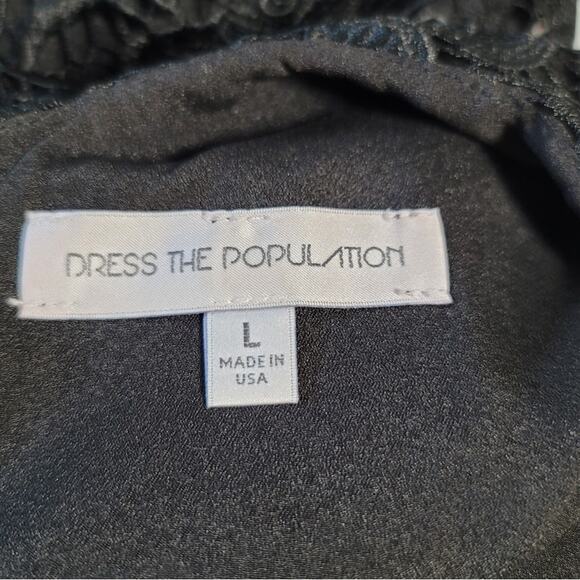 Dress the Population Black Lace Mini Dress - Picture 7 of 11